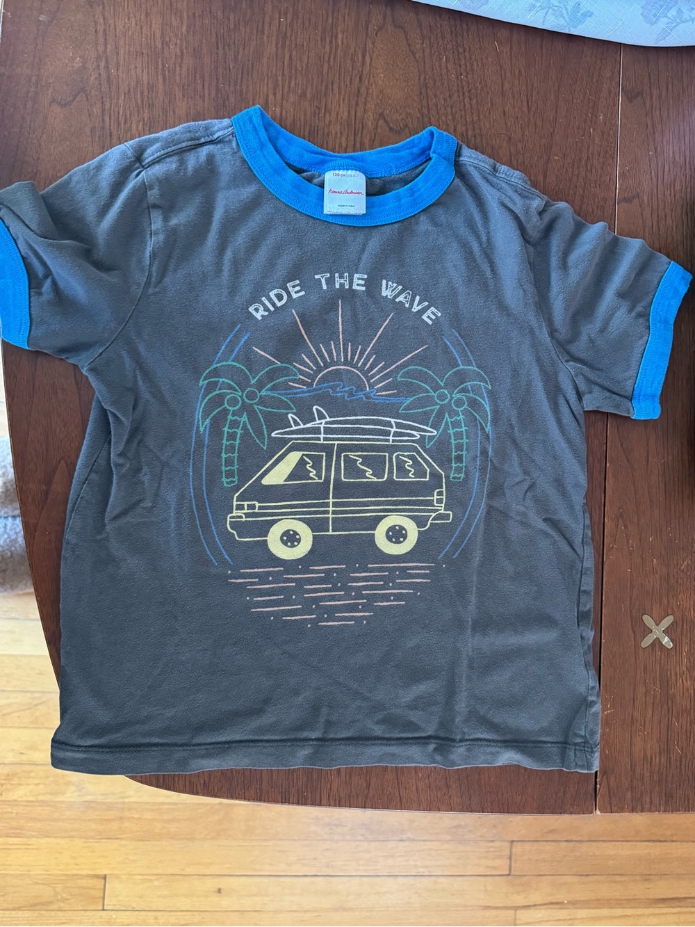 Hanna Andersson Gray Tee Size 6-7